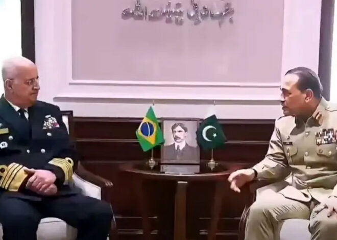 High-level Brazil delegation meets CDF Munir; both sides agree to bolster military collaboration