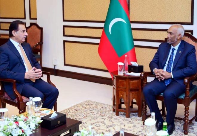 Ayaz meets President of Maldives, both sides reaffirm commitment to strengthening bilateral ties