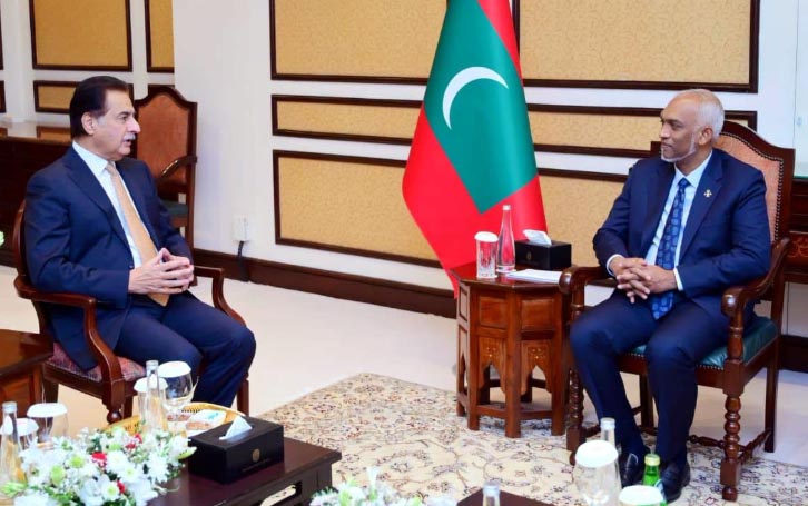 Ayaz meets President of Maldives, both sides reaffirm commitment to strengthening bilateral ties