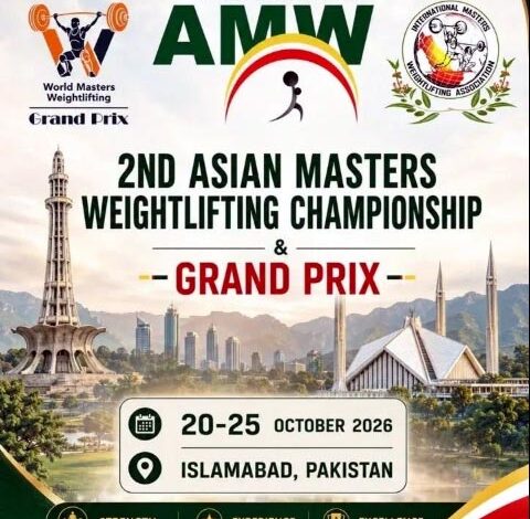 Pakistani weightlifters dominate age-group categories at Asian Masters and Grand Prix