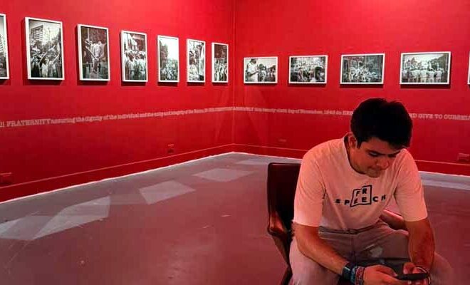 Rahul Gandhi’s nephew says he was forced to remove protest artwork from Delhi exhibition