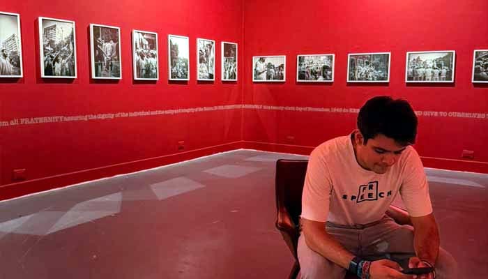 Rahul Gandhi’s nephew says he was forced to remove protest artwork from Delhi exhibition