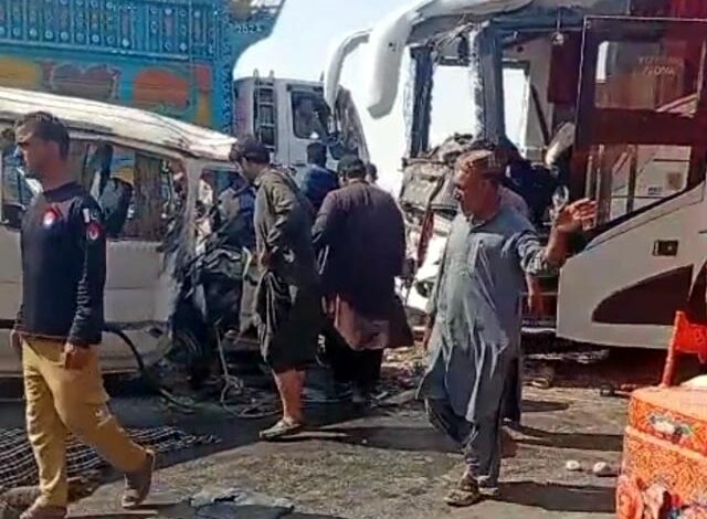 At least 12 killed as passenger bus collides with van in Balochistan’s Uthal