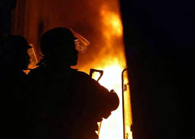 Violence flares in Paris after largely peaceful protests across France