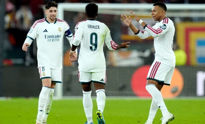 Real Madrid stage dramatic late comeback to beat Roma in Champions League