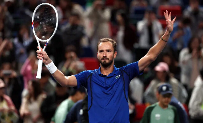 Medvedev beats Tsitsipas to reach Shanghai Masters quarter-finals